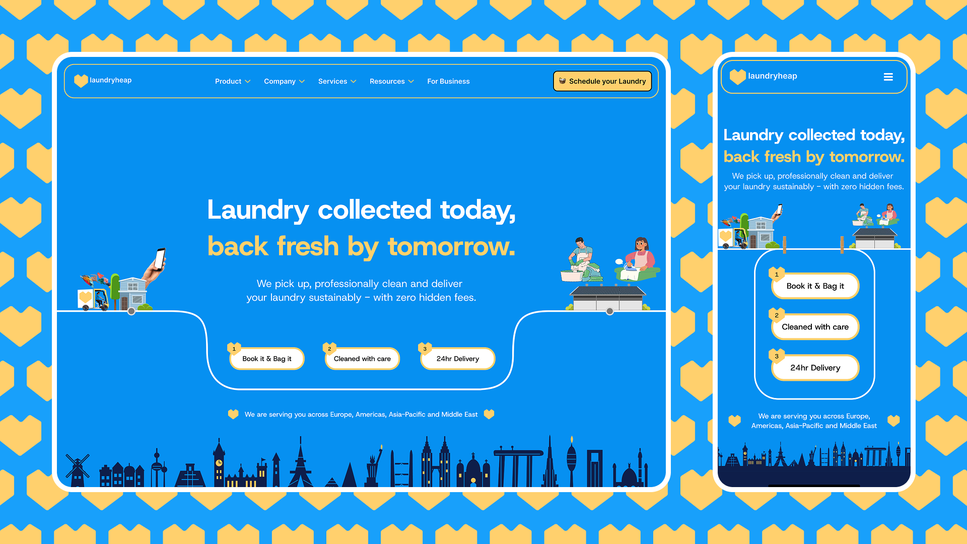 Laundryheap Hero Section Redesign